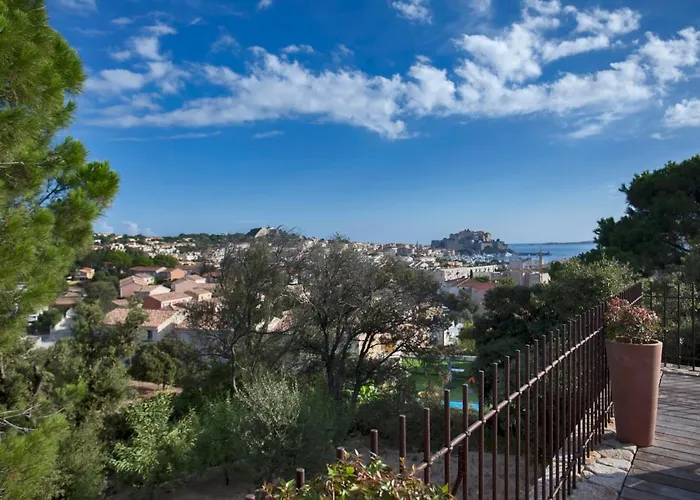 Campagne à Piscine Chauffée Vue Proche Et Centre Calvi (Corsica)