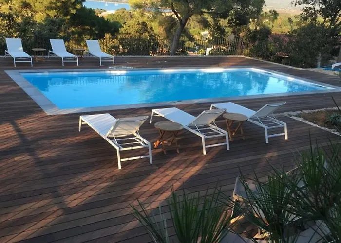 Campagne à Piscine Chauffée Vue Proche Et Centre Calvi (Corsica)